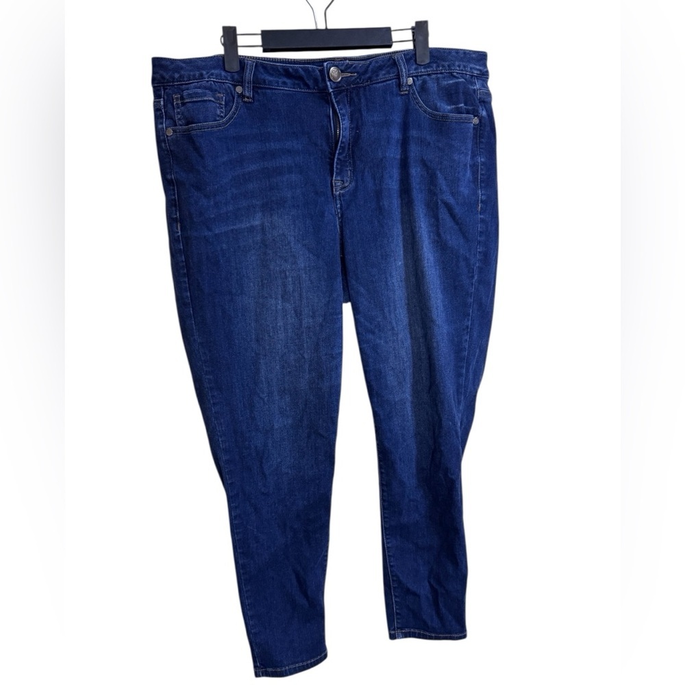 Lane Bryant Plus Mid Rise Super Stretch Ankle Skinny Jeans Size 18